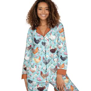 Chicken Classic Pajama Set Flora Fowl