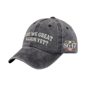 Retro Flowers 86 47 Are We Great Yet Print Baseball Cap1