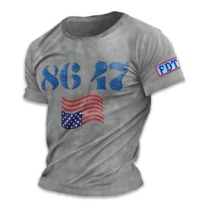 Anti Trump America 86 47 FDT Print T Shirt
