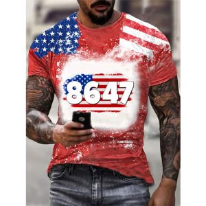 8647 American Flag Trump 3D Shirt 2