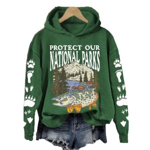 Protect Our National Parks Printed Sweatshirt1