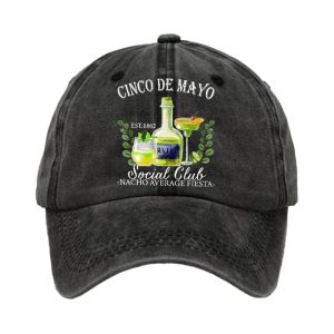 Cinco De Mayo Est 1862 Social Club Nacho Average Fiesta Baseball Cap1