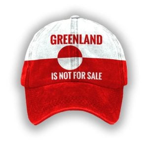 Retro Greenland Is Not For Sale Printed Baseball Cap