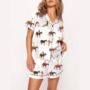 Womens Gangstas Paradise Cowboys Pajama Set