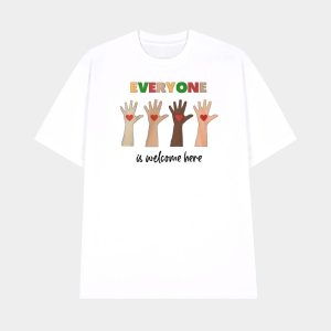Everyone Is Welcome Here Idaho Teacher Shirt 1