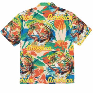 Greeting From The Gulf Of America Hawaiian Shirt 3