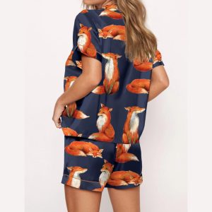 Fox Satin Pajama Set1