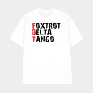 Peter Shankman Wearing Foxtrot Delta Tango Tee Shirt 1
