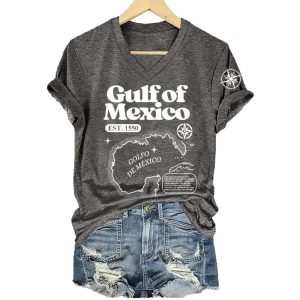 Gulf Of Mexico Est 1550 Map Shirt2