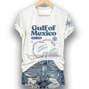 Gulf Of Mexico Est 1550 Map Shirt