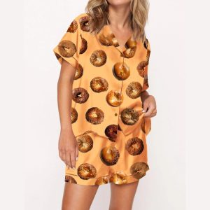 Bagel Satin Pajama Set2