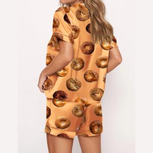 Bagel Satin Pajama Set3