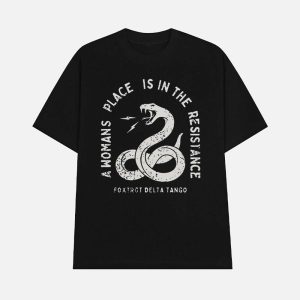 A Womans Place Is In The Resistance Foxtrot Delta Tango Shirt 1