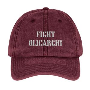 Bernie Sanders AOC Fight Oligarchy Vintage Embroidered Cap1