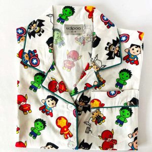 Little Super Heroes Night Pajama Set1