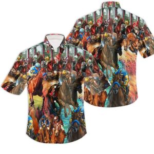 Kentucky Derby 150th Anniversary 2025 Horse Racing Hawaiian Shirt