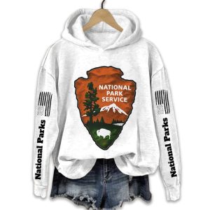 Protect Our National Parks Hot Spots Print Hoodie