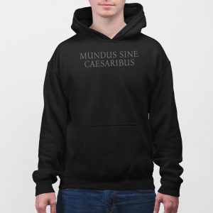 Bluesky CEO Jay Graber Wearing Mundus Sine Caesaribus Shirt