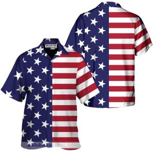 American Flag Hawaiian Shirt1