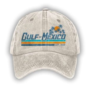 Gulf of Mexico Coast Print Baseball Cap1