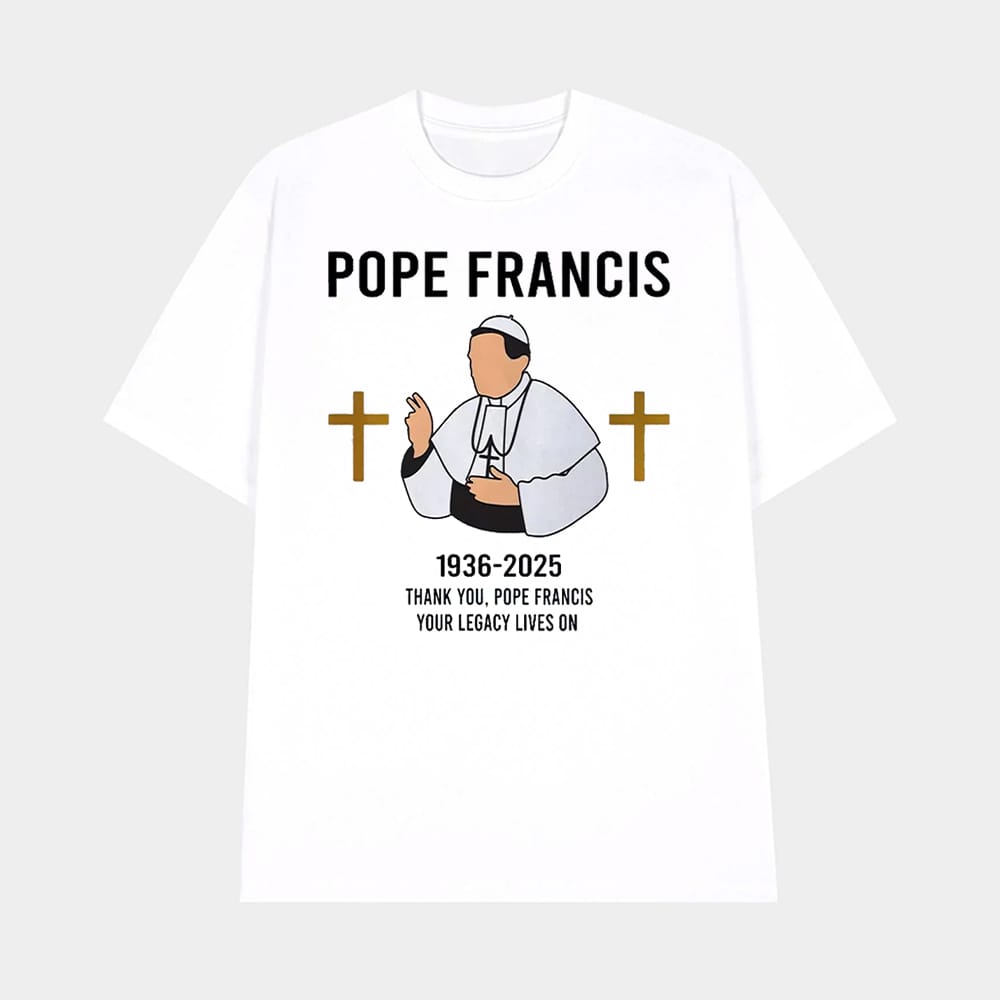 1936 2025 Thank You Pope Francis Your Legacy Lives On Shirt 1 1936-2025 Thank You Pope Francis Your Legacy Lives On Shirt