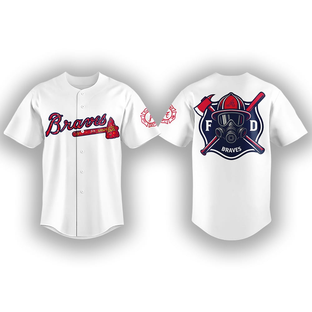 Braves Firefighter Appreciation Night Jersey 2025 Braves Firefighter Appreciation Night Jersey 2025