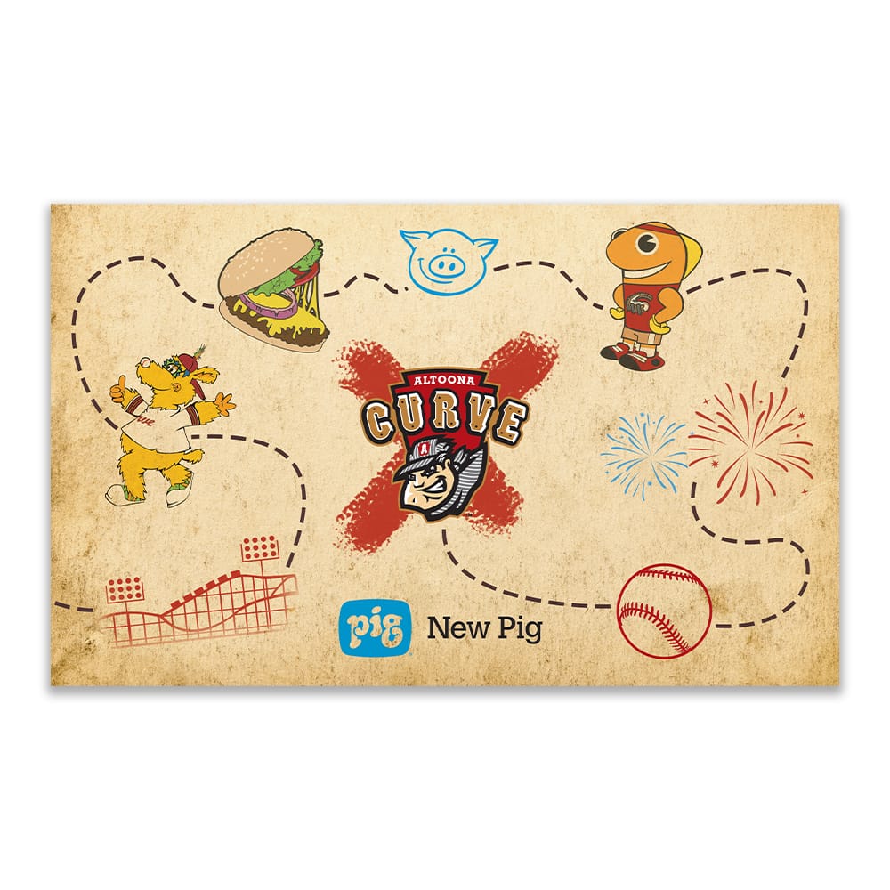 2025 Altoona Curve Treasure Map Rally Towel Giveaway 2025 Altoona Curve Treasure Map Rally Towel Giveaway