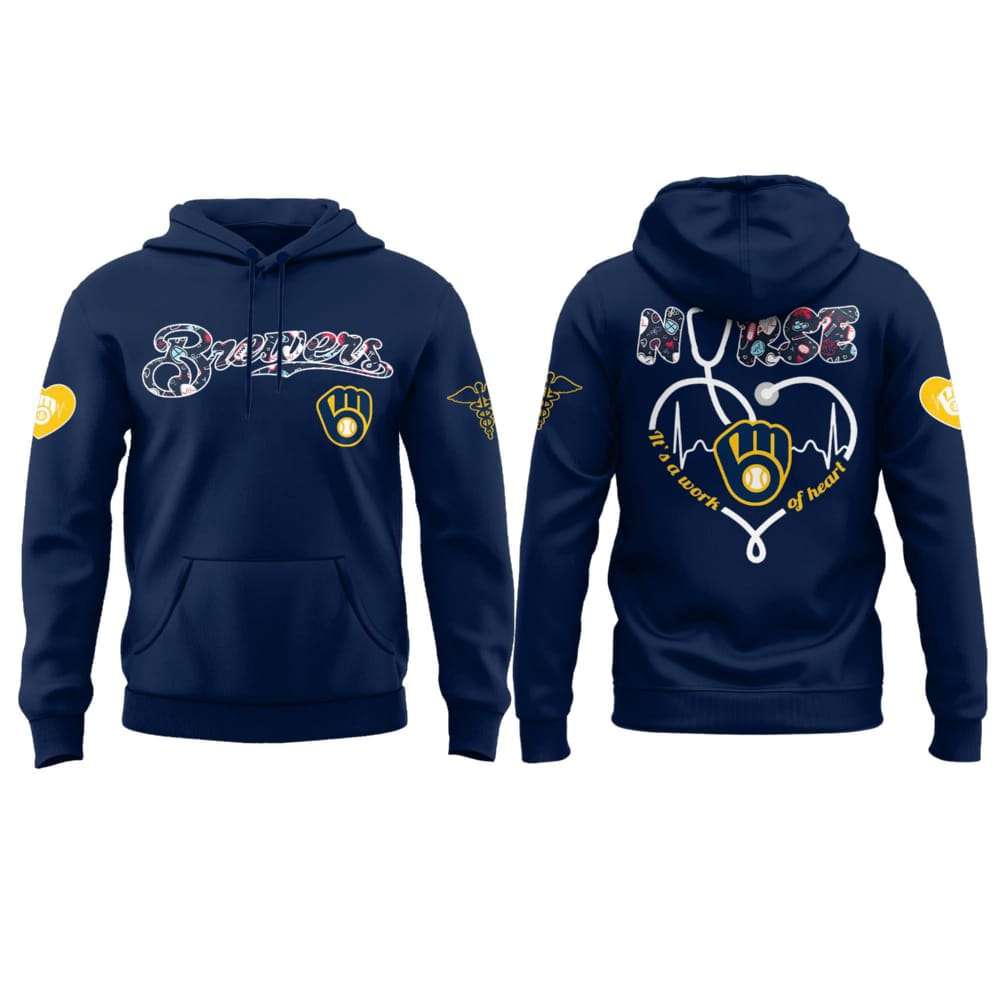 2025 Brewers NURSES NIGHT Hoodie 2025 Brewers NURSES NIGHT Hoodie