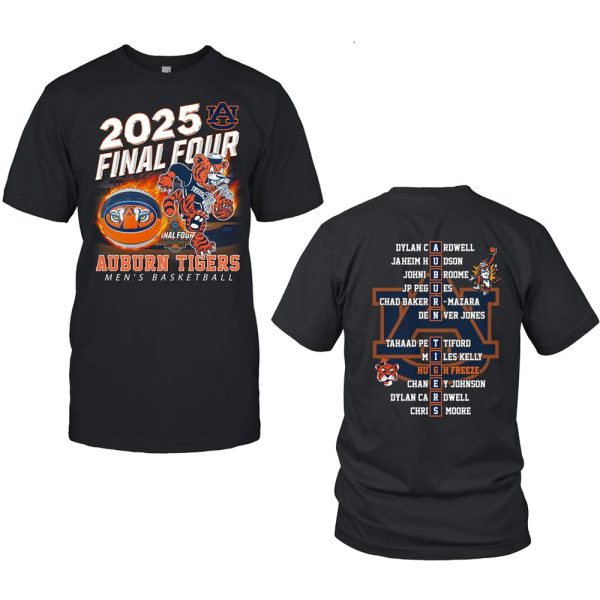 2025 Final Four Auburn Men’s Basketball Two-Sided Shirt
