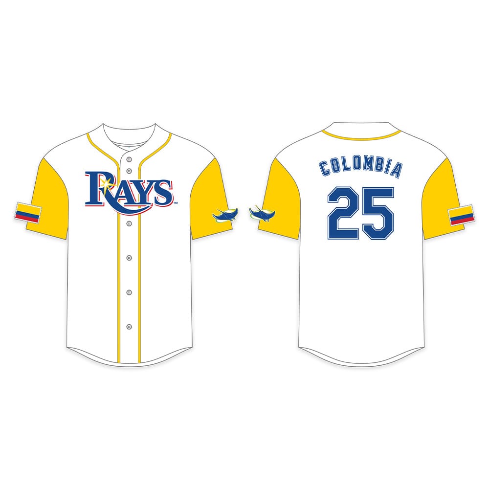 2025 Rays Colombian Heritage Jersey Giveaway 2025 Rays Colombian Heritage Jersey Giveaway