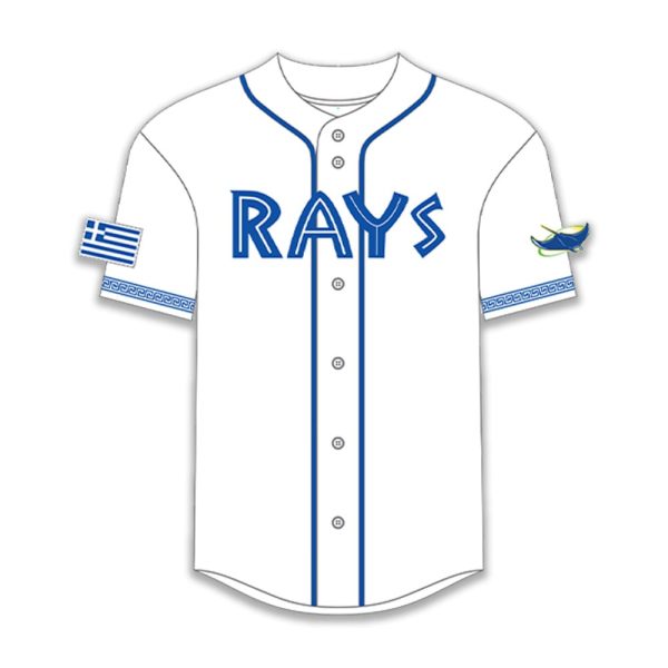 2025 Rays Greek Heritage Jersey Giveaway