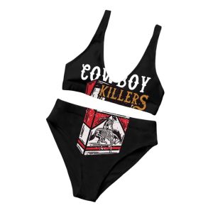 Western Cowboy Killers Two Piece Bikini Set4