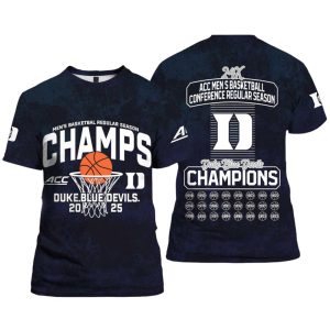 Blue Devils ACC Men Basketball Conference Champions 2025 Shirt
