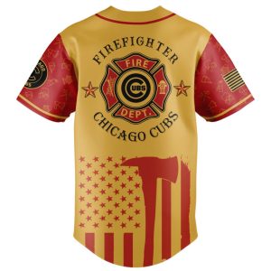 Cubs Firefighter Appreciation Night Jersey 20252