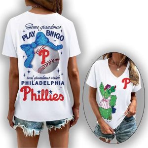 Some Grandmas Play Bingo Real Grandmas Watch Phillies 3D Shirt1