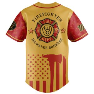 Brewers Firefighter Appreciation Night Jersey 20252