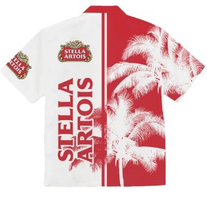 Stella Artois Beer Floral Aloha Hawaiian Shirt 3
