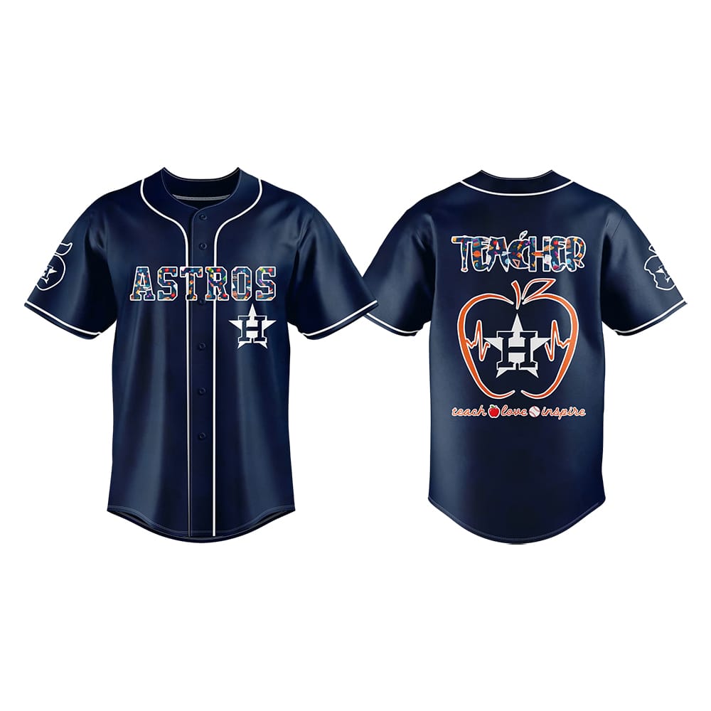 Astros TEACHER NIGHT Baseball Jersey 2025 Astros TEACHER NIGHT Baseball Jersey 2025