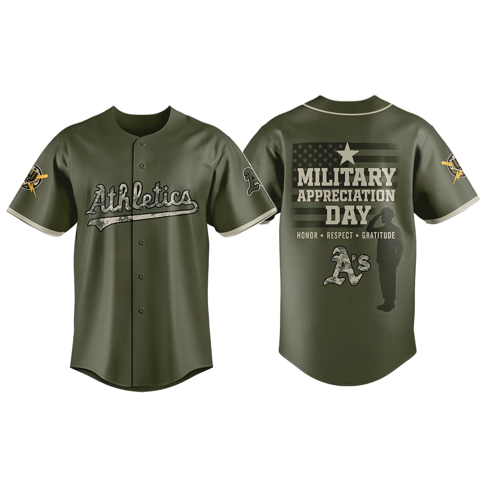 Athletics Military Appreciation Day Jersey 2025 Athletics Military Appreciation Day Jersey 2025