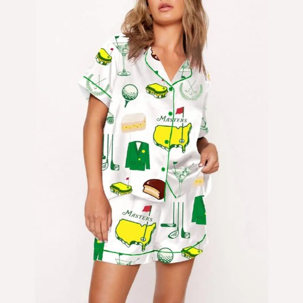 Augusta Masters Golf Tournament Golf Print Pajama Set