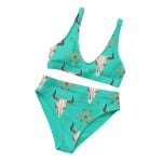 Aztec Bull Skull Two-Piece Bikini Set