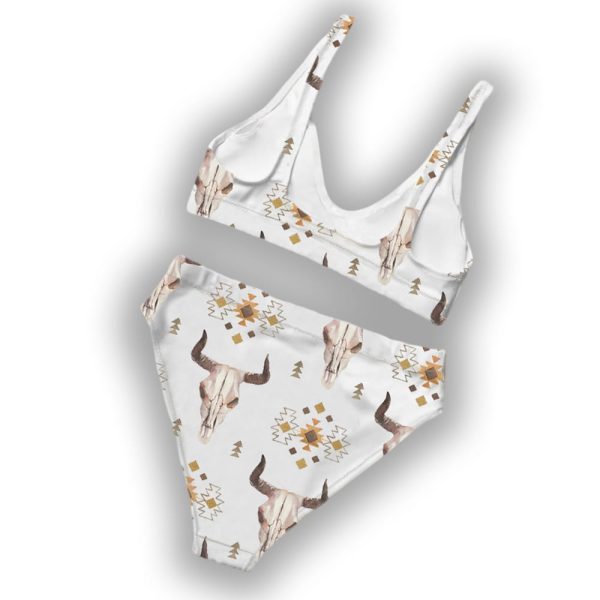 Aztec Bull Skull Two-Piece Bikini Set