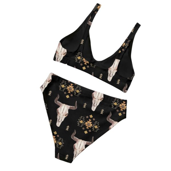 Aztec Bull Skull Two-Piece Bikini Set