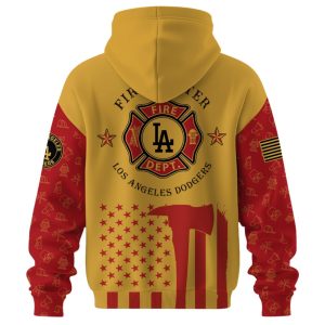 Dodgers Firefighter Appreciation Night 2025 Hoodie2
