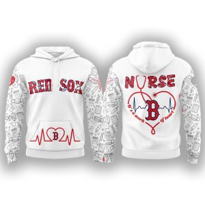 Red Sox Nurses Appreciation Heartbeat EMS 2025 Hoodie
