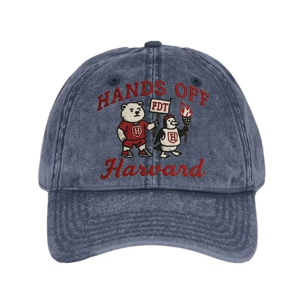 Bear Penguin FDT Hands Off Harvard Embroidered Cap