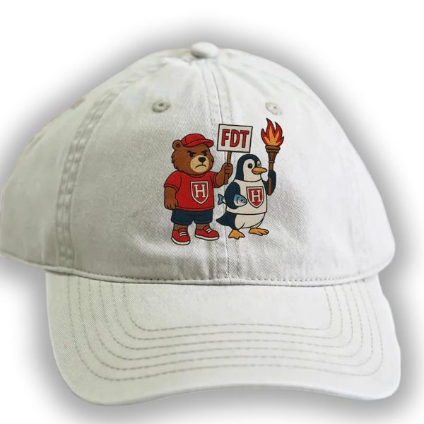 Bear Penguin FDT Hands Off Harvard Hat