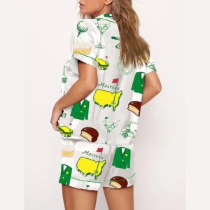 Augusta Masters Golf Tournament Golf Print Pajama Set1