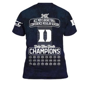 Blue Devils ACC Men Basketball Conference Champions 2025 Shirt 2