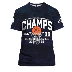Blue Devils ACC Men Basketball Conference Champions 2025 Shirt 3